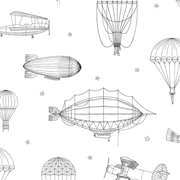 Tapete Schwarz-Weiß Marburg Vliestapete (45827)