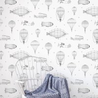 Tapete Schwarz-Wei&szlig; Marburg Vliestapete (45827)