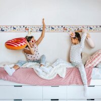 Bord&uuml;re Blau, Braun, Greige Marburg Vlies (45822)