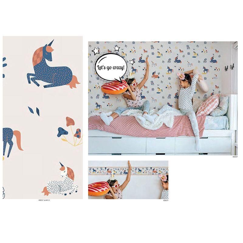 Tapete Blau, Braun, Greige Marburg Vliestapete (45821)