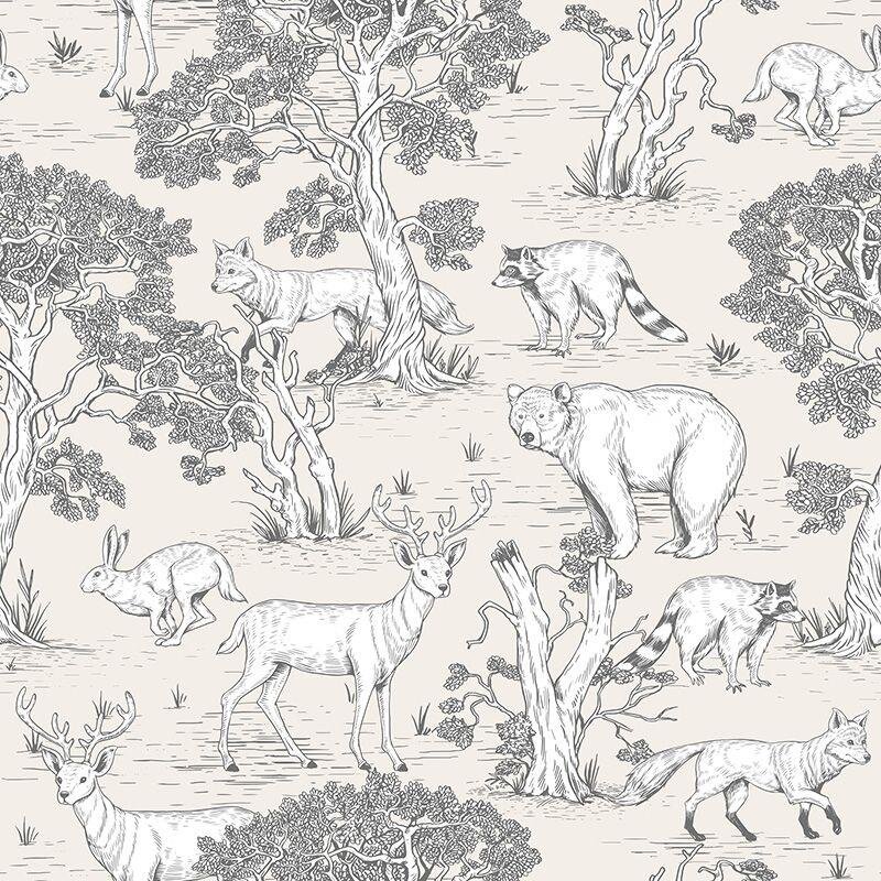 Tapete Beige, Creme, Grau, Silber Marburg Vliestapete (45809)