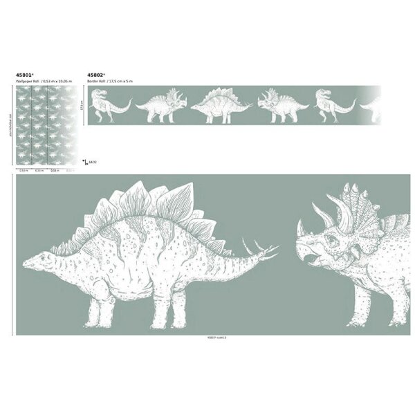 Bordüre Grün Marburg Vlies (45802)
