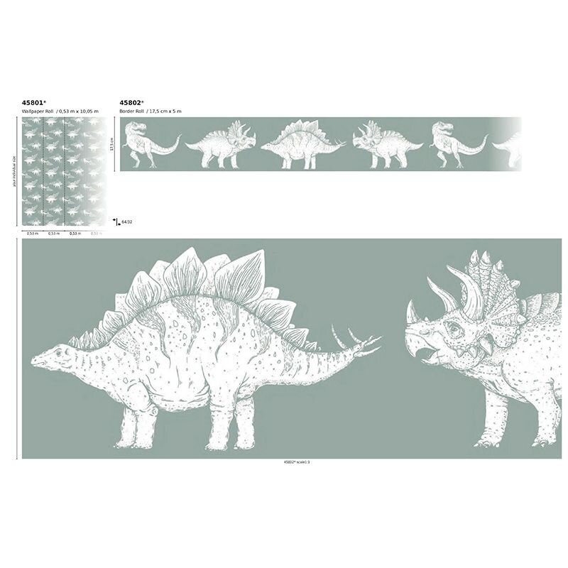 Tapete Grün Marburg Vliestapete (45801)