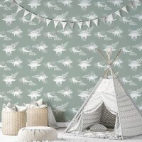 Tapete Gr&uuml;n Marburg Vliestapete (45801)