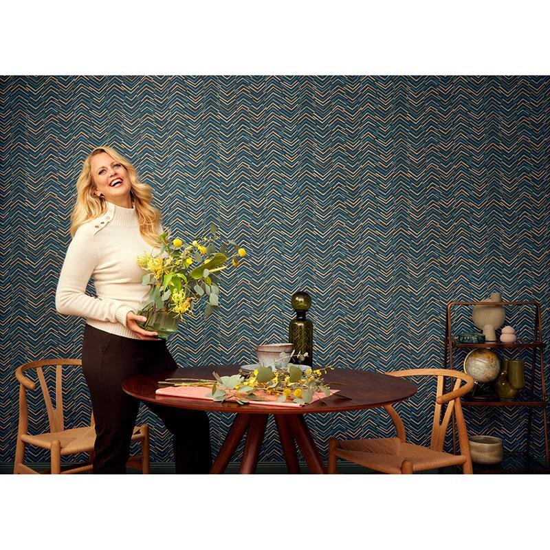 Tapete Blau BARBARA Vliestapete (560985)