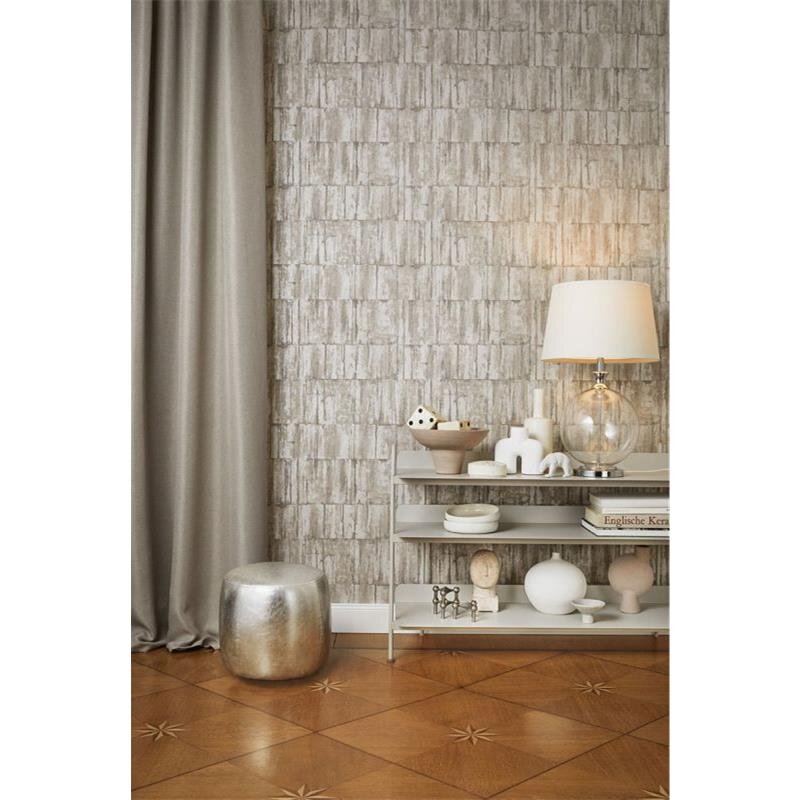 Tapete Braun, Grau, Silber BARBARA Vliestapete (560329)