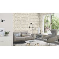 Tapete Grau, Silber BARBARA Vliestapete (560053)