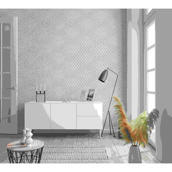 Tapete Grau, Silber SALE Marburg Vliestapete (56124)