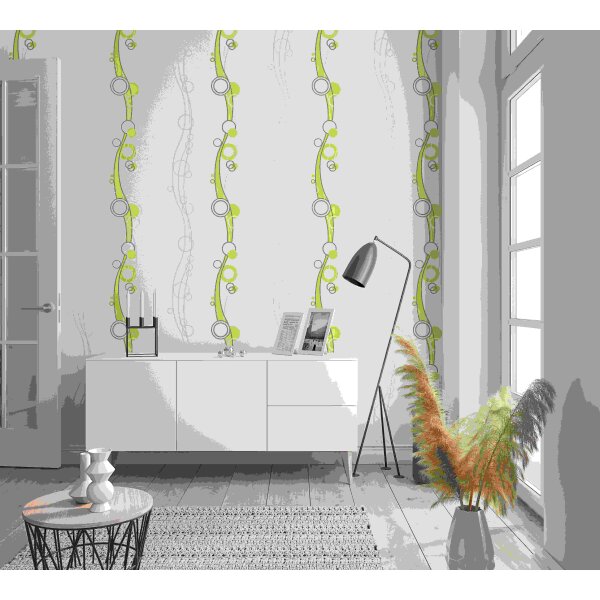 Tapete Grün, Weiß SALE Marburg Vliestapete (52141)