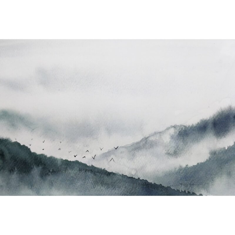 A.S. Création Leinwandbild GloomyLandscape1 Größe 90cm x 60cm