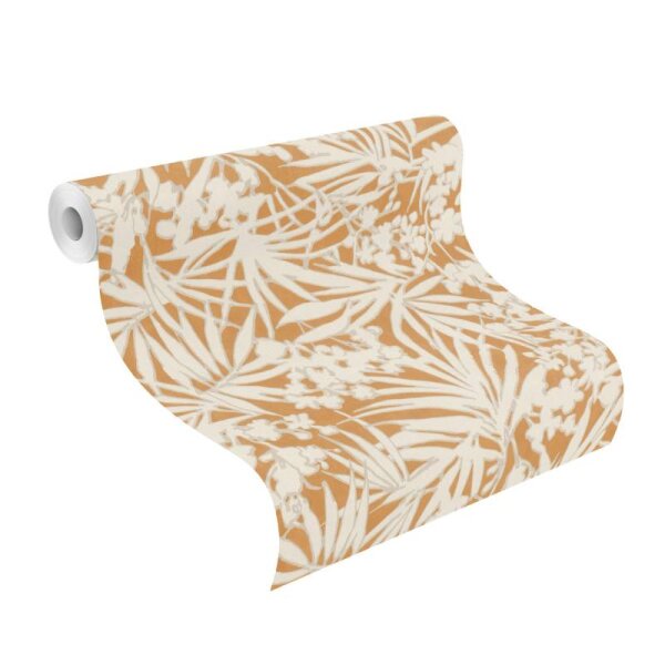 Tapete Beige, Creme, Orange, Ocker Rasch Vliestapete (330328)