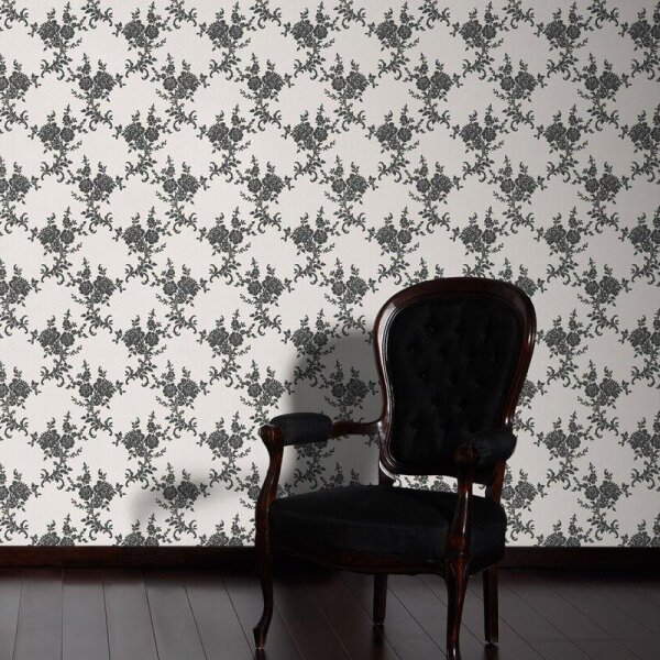 Tapete Schwarz-Weiß AS-Creation Papiertapete (110220)