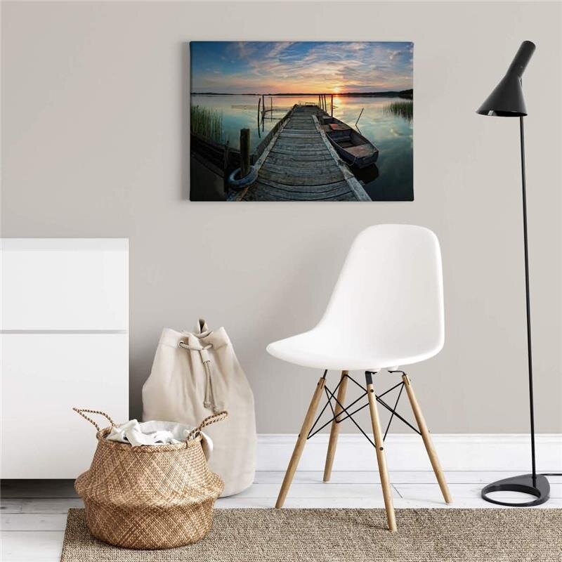 A.S. Création Leinwandbild Sunset Lake Größe 70cm x 50cm