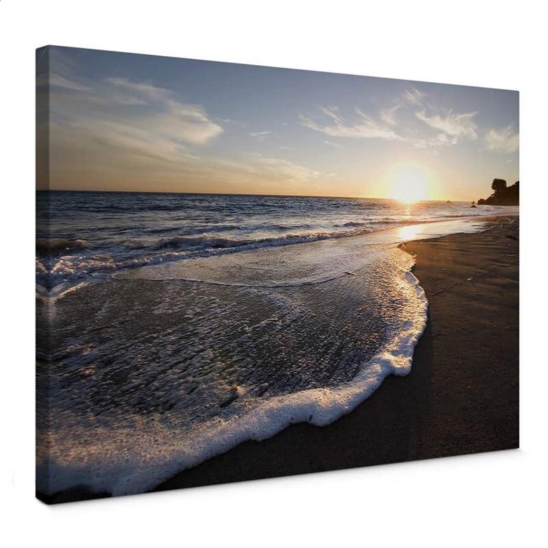 A.S. Création Leinwandbild Sunset Lake 2 Größe 70cm x 50cm