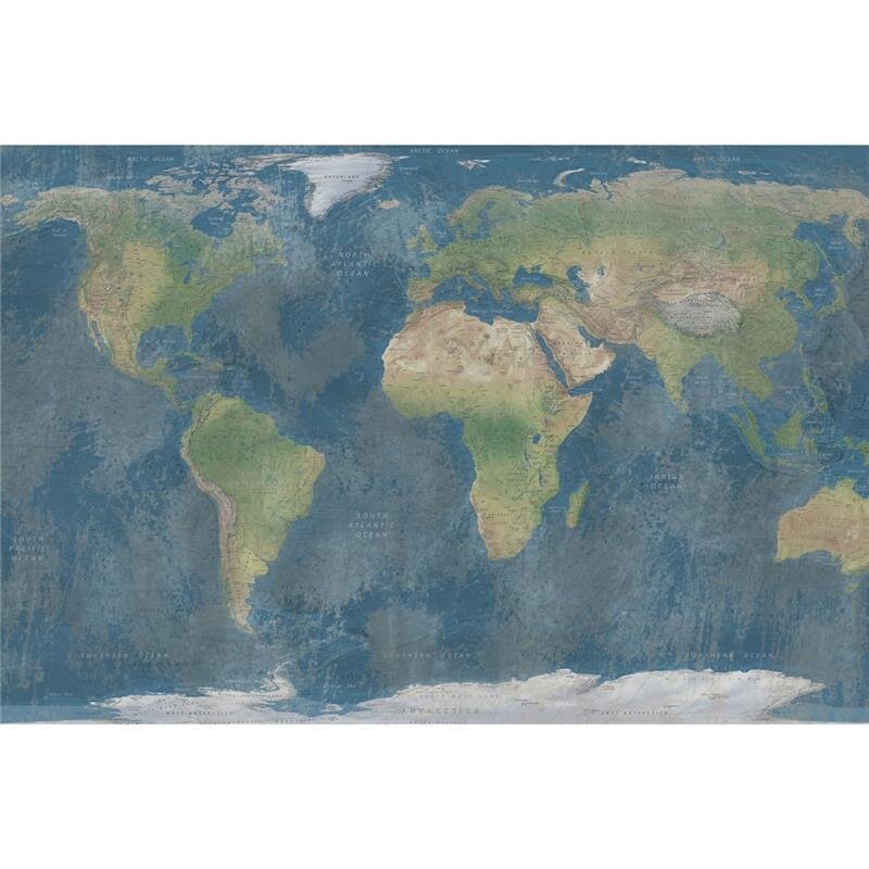 A.S. Création Leinwandbild Weltkarte 2