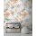 Florale Foto Tapete Beige Blau Orange – Vlies Tapete mit Blumenlinien in Aquarelloptik AS-Creation (396942)