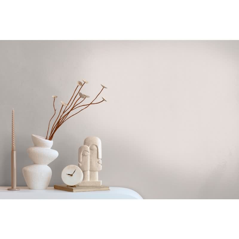 Unitapete mit Leinenstruktur Rosé-Grau – Einfarbige Vliestapete in Stoffoptik AS-Creation (363794)