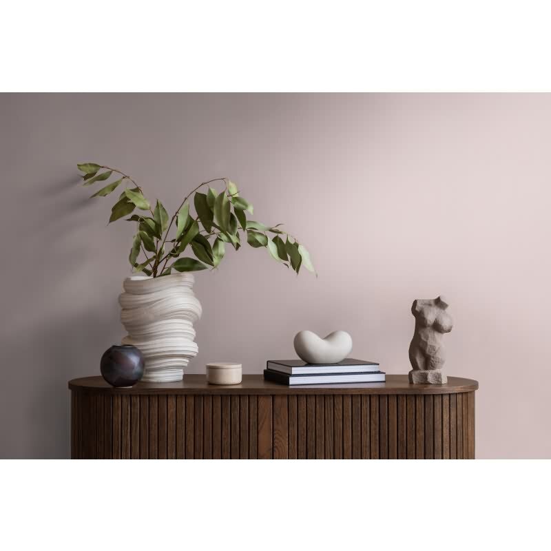 Unitapete mit Leinenstruktur Rosé – Einfarbige Vliestapete in Stoffoptik AS-Creation (363795)