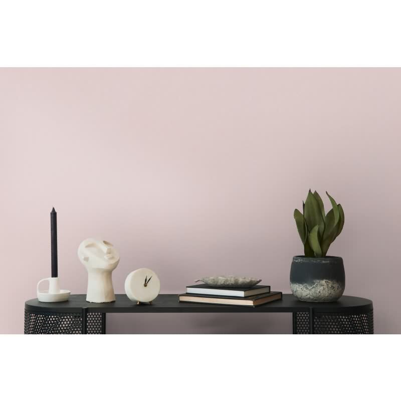 Unitapete mit Leinenstruktur Rosé – Einfarbige Vliestapete in Stoffoptik AS-Creation (363795)