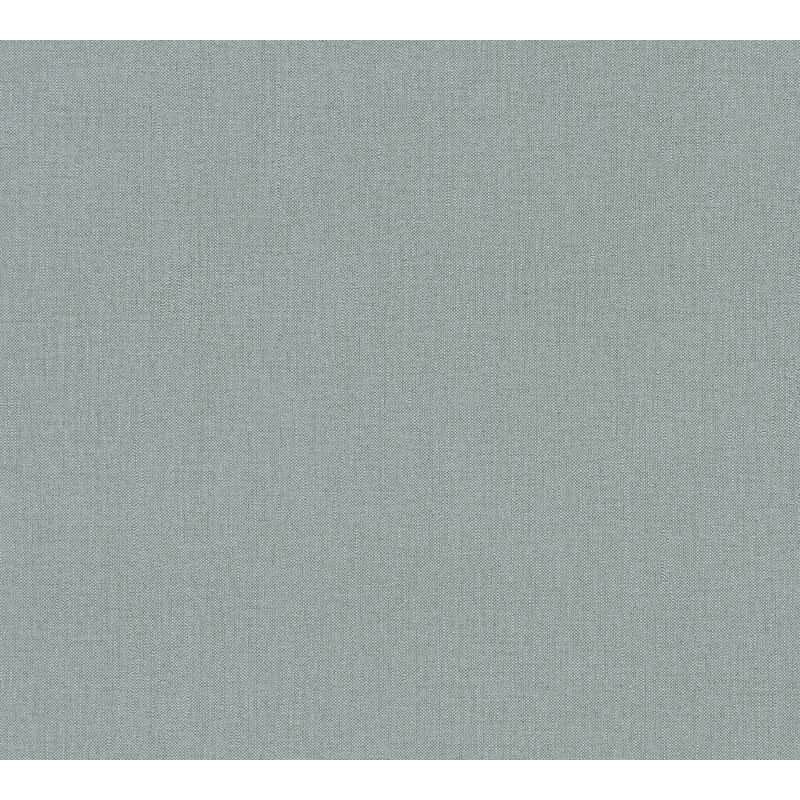 Unitapete mit Leinenstruktur Salbeigrün – Einfarbige Vliestapete in Stoffoptik AS-Creation (363796)