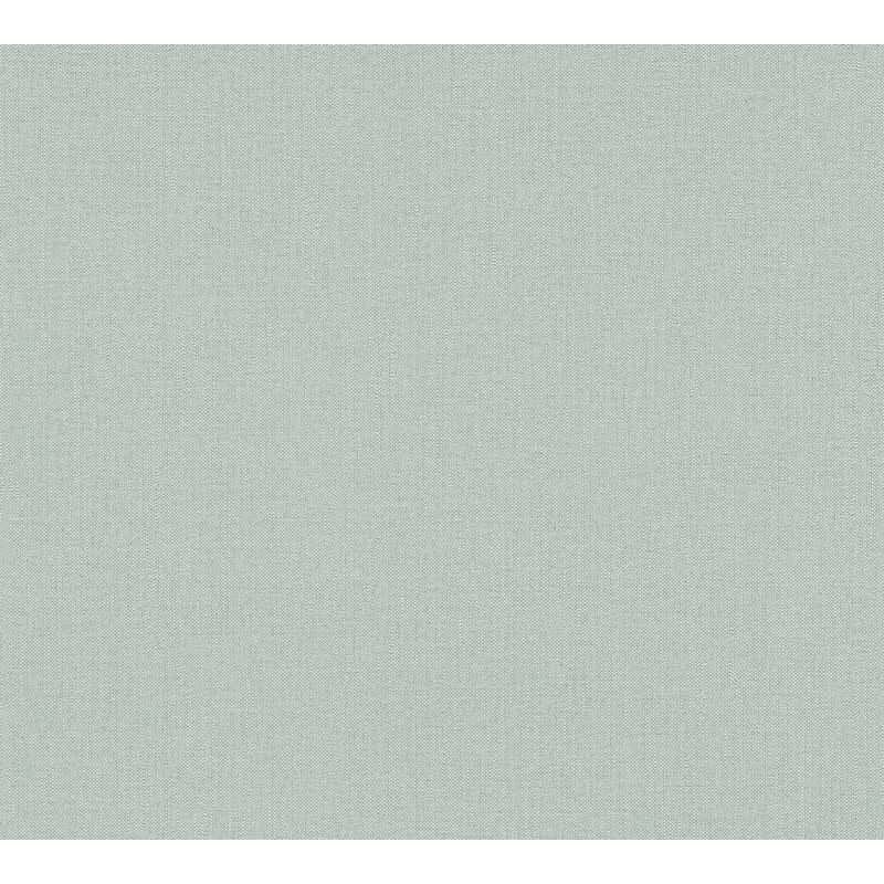 Uni Tapete mit Leinen Struktur Mintgrün – Einfarbige Vlies Tapete in Stoffoptik AS-Creation (363797)
