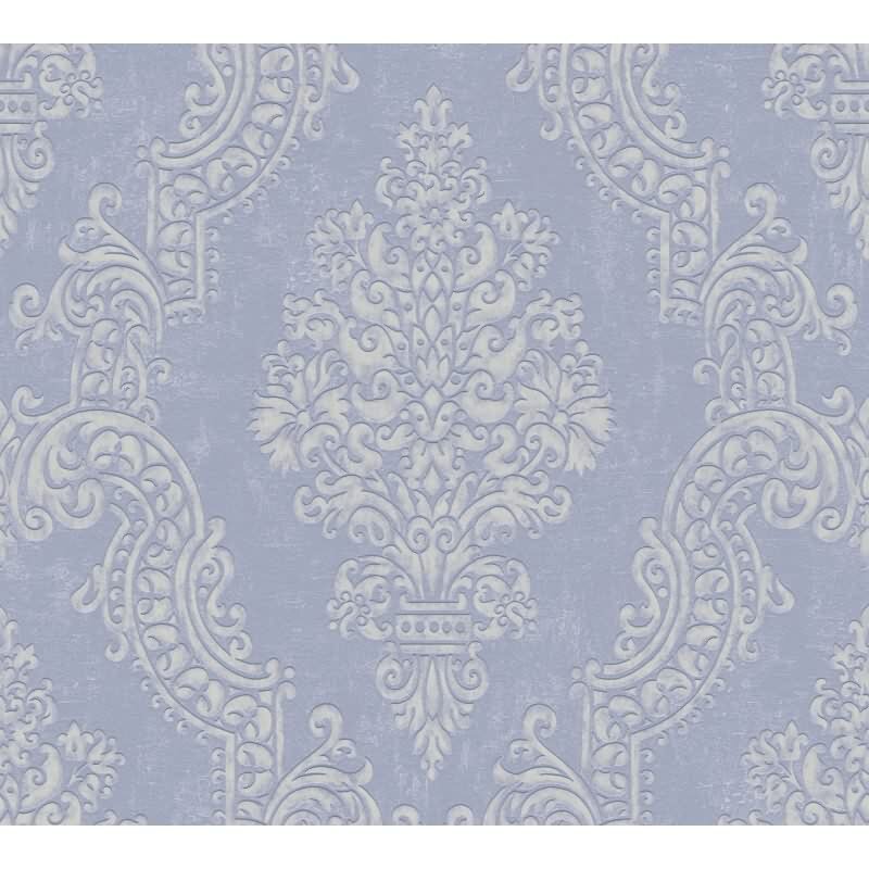 Barock Tapete mit Ornamenten Violett Weiß – Vlies Tapete elegant – Mustertapete AS-Creation (397652)