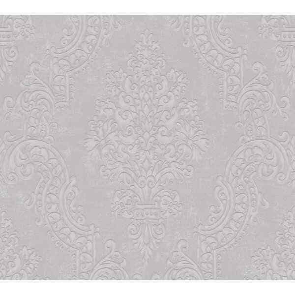 Barock-Tapete mit Ornamenten Beige Silber – Vliestapete edel – Mustertapete AS-Creation (397656)