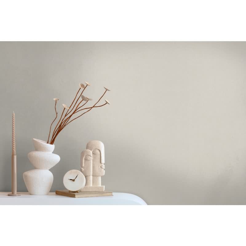 Unitapete mit Leinen-Optik Creme Hellbeige – Einfarbige Vliestapete – Struktur Tapete dezent AS-Creation (397706)