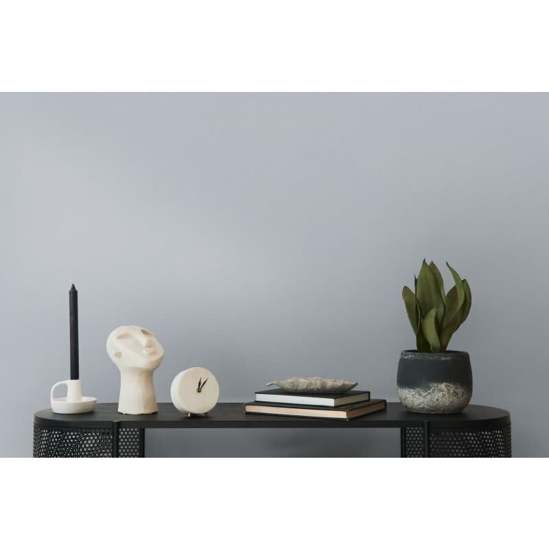 Uni Tapete mit Leinen-Optik Mittelgrau – Einfarbige Vlies Tapete – Struktur Tapete modern AS-Creation (397713)