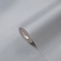 Uni Tapete mit Leinen-Optik Mittelgrau &ndash; Einfarbige...