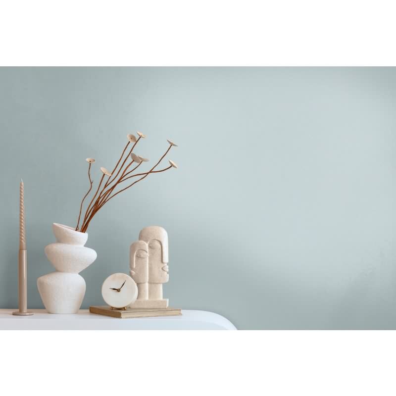 Unitapete mit Leinen-Optik Hellblau Grau – Einfarbige Vliestapete – Strukturtapete modern AS-Creation (397737)