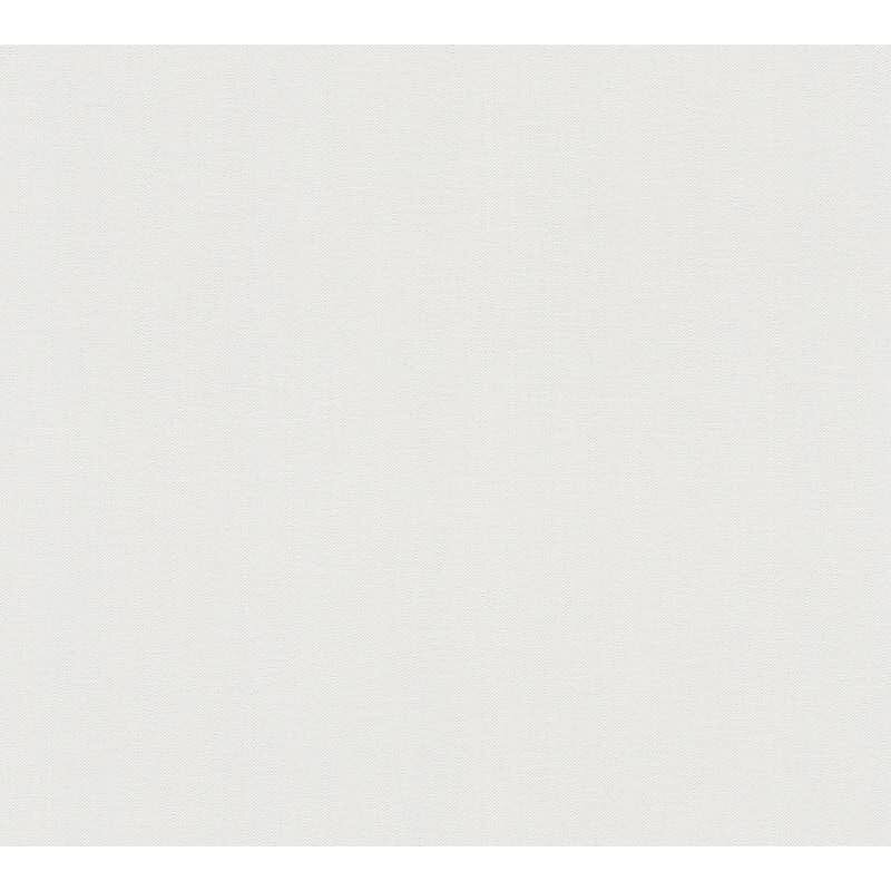 Uni Tapete mit Leinen Struktur Weiß Hellgrau – Einfarbige Vlies Tapete modern AS-Creation (397805)