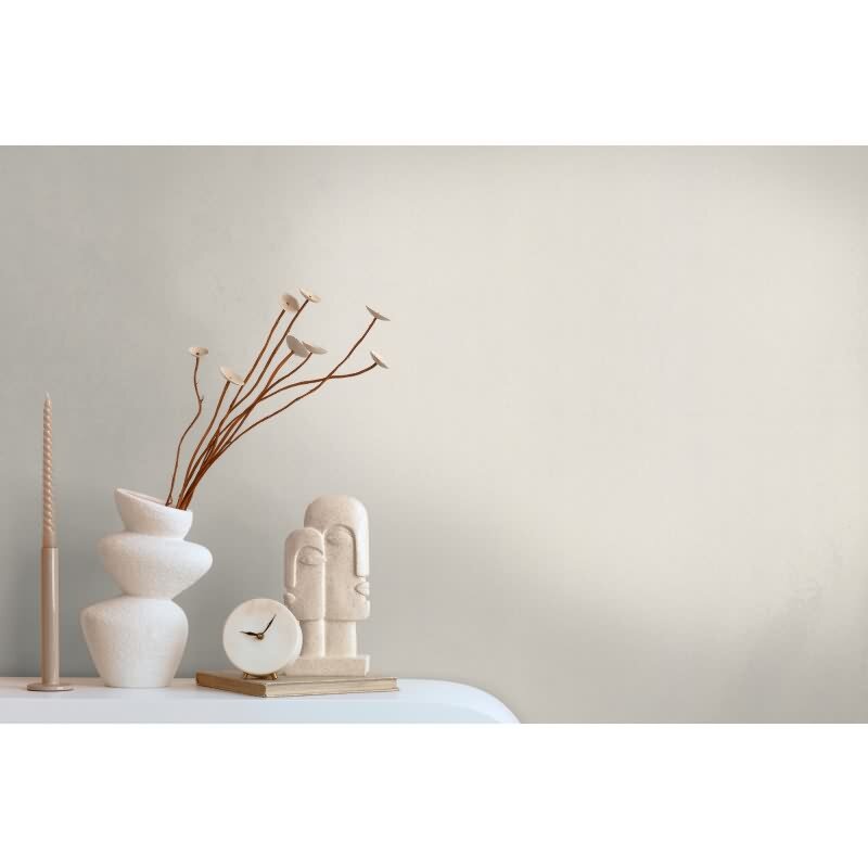 Unitapete mit Textilstruktur Creme Beige – Vliestapete in Leinenoptik modern AS-Creation (397812)