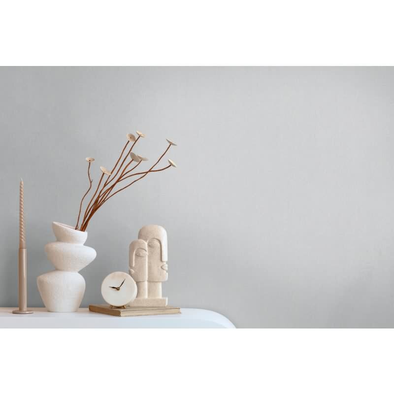 Unitapete in Leinenoptik Hellgrau – Moderne Vliestapete mit feiner Struktur AS-Creation (397829)