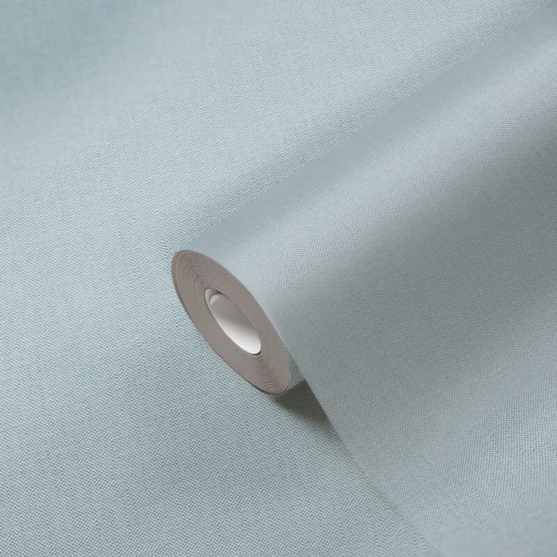 Unitapete mit Leinenstruktur Hellblau – Vliestapete modern einfarbig AS-Creation (397843)