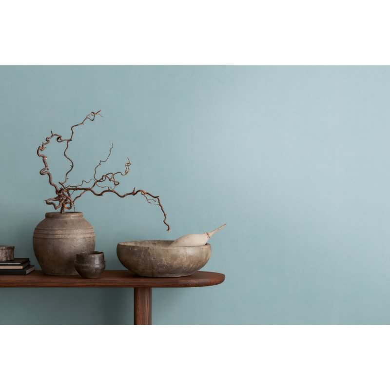 Unitapete mit Leinenstruktur Hellblau – Vliestapete modern einfarbig AS-Creation (397843)