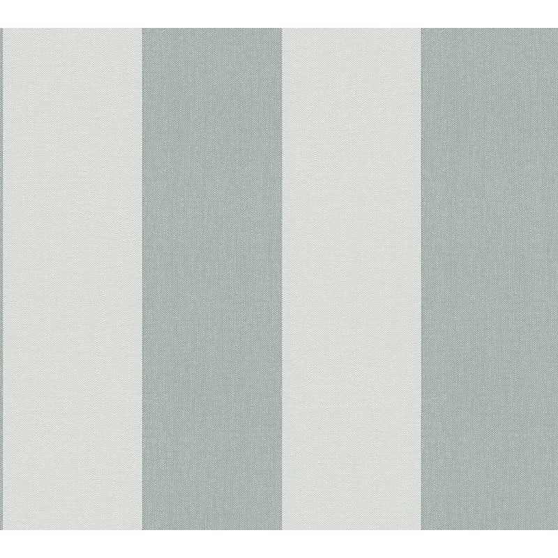 Streifentapete Grün Hellgrün – Vlies Tapete mit Leinenstruktur modern AS-Creation (397911)