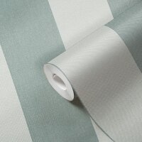 Streifentapete Gr&uuml;n Hellgr&uuml;n &ndash; Vlies...