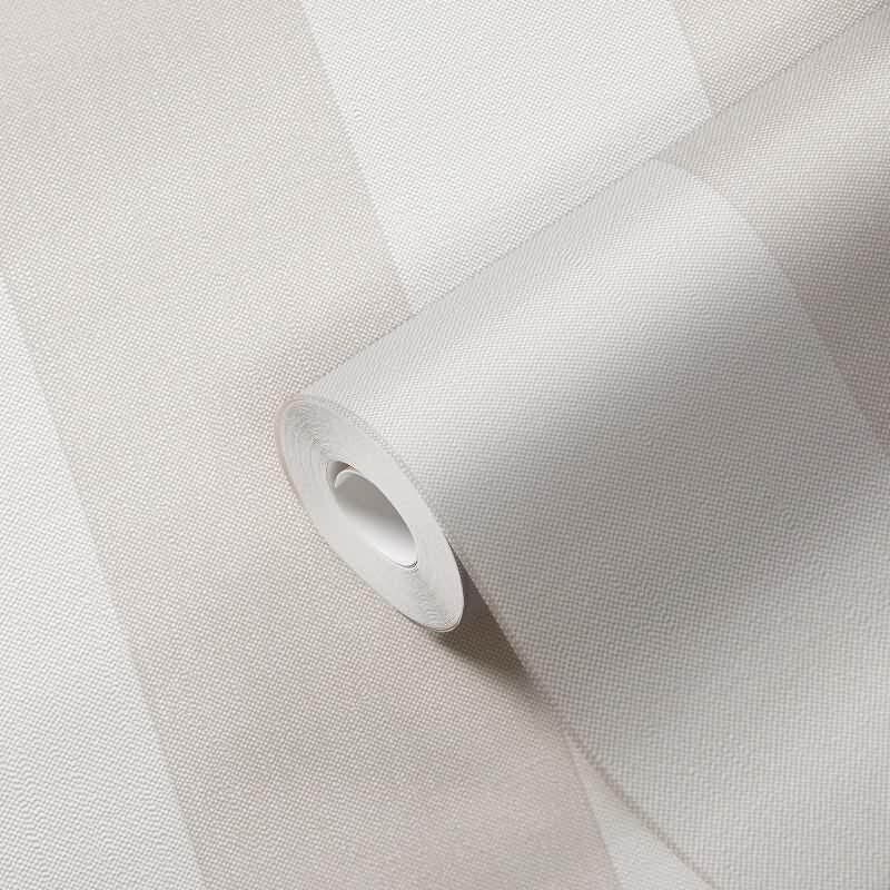 Streifen Tapete Beige Creme – Vlies Tapete mit Leinenstruktur natürlich elegant AS-Creation (397966)