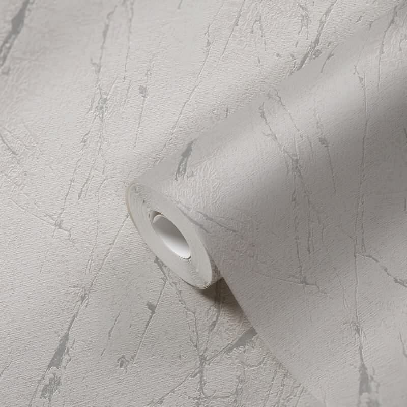 Marmoroptik-Tapete Weiß Grau – Vliestapete glänzend modern – Steinlook mit Aderung AS-Creation (393361)
