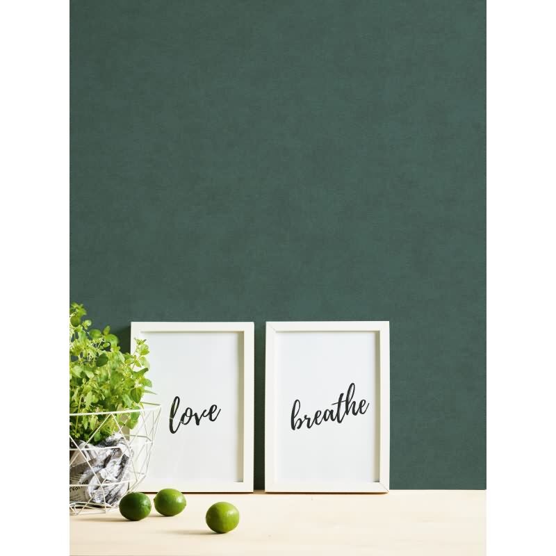 Unitapete mit Struktur Petrolgrün – Vliestapete matt – Moderne Wandgestaltung kräftig AS-Creation (393411)