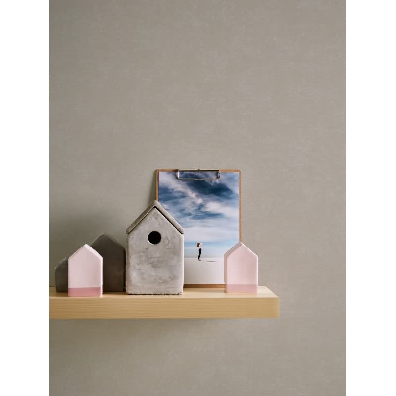 Unitapete mit Struktur Taupe Beige – Vliestapete matt – Zeitlose Wandtapete modern AS-Creation (393412)