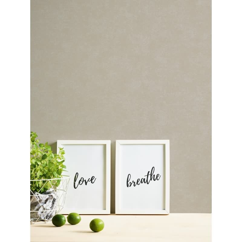 Unitapete mit Struktur Taupe Beige – Vliestapete matt – Zeitlose Wandtapete modern AS-Creation (393412)