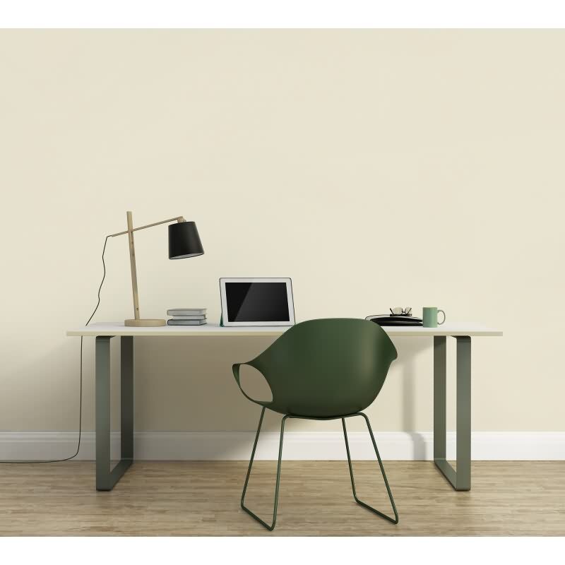 Unitapete mit Putzstruktur Cremegelb – Vliestapete matt – Helle Strukturtapete modern AS-Creation (393414)