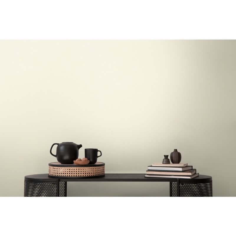 Unitapete mit Putzstruktur Cremegelb – Vliestapete matt – Helle Strukturtapete modern AS-Creation (393414)