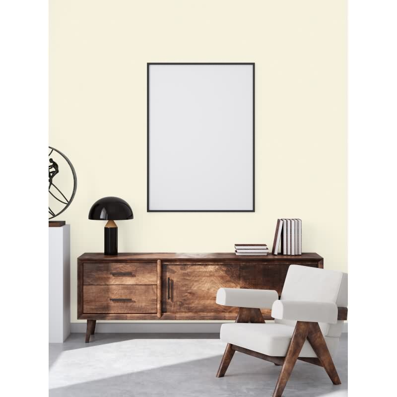 Unitapete mit Putzstruktur Cremegelb – Vliestapete matt – Helle Strukturtapete modern AS-Creation (393414)