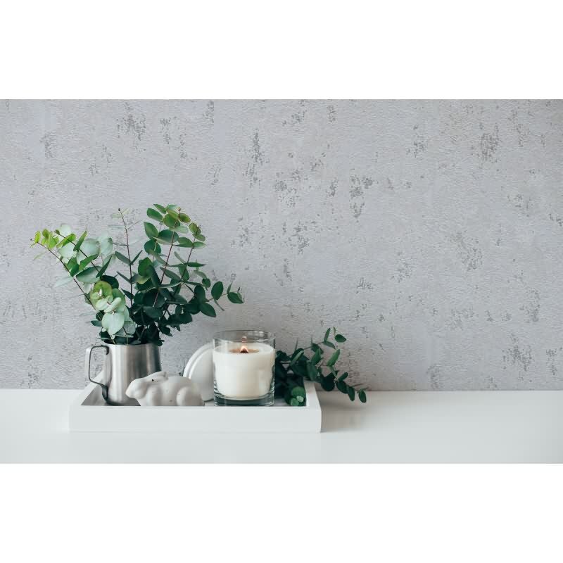 Steinoptik-Tapete Grau Silber – Vliestapete strukturiert – Moderner Marmorlook matt AS-Creation (393872)