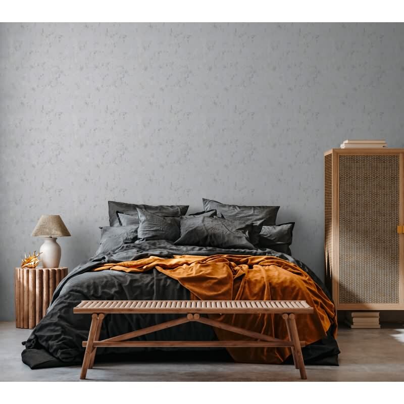 Steinoptik-Tapete Grau Silber – Vliestapete strukturiert – Moderner Marmorlook matt AS-Creation (393872)