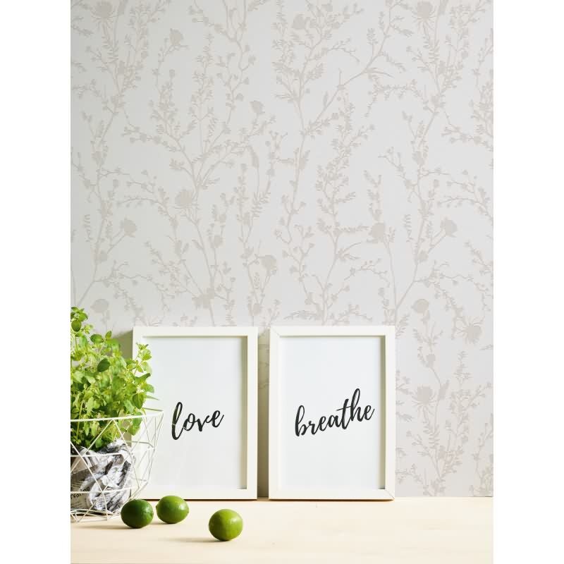 Florale Tapete Weiß Gold – Vliestapete mit zartem Rankenmuster – Elegant & natürlich AS-Creation (395462)