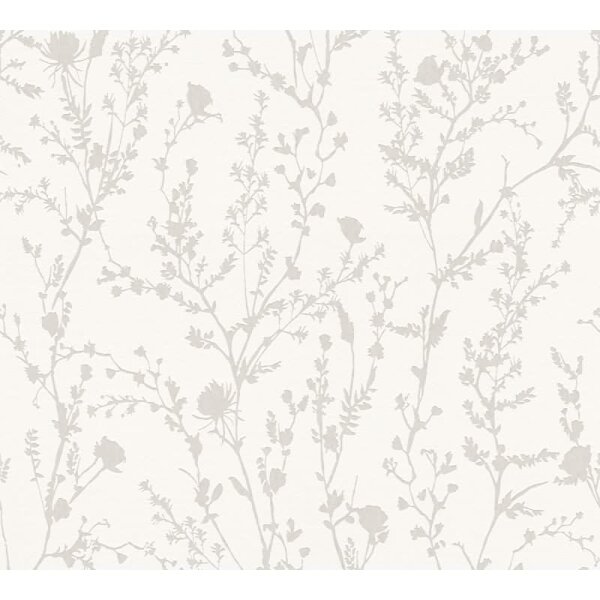 Florale Tapete Weiß Rosé – Vliestapete mit filigranem Rankenmuster – Zart & romantisch AS-Creation (395464)